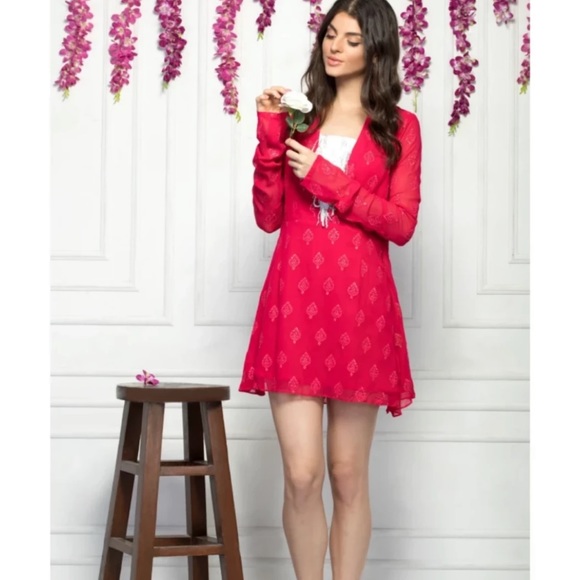 Indian American fusion pink dress - Picture 1 of 3